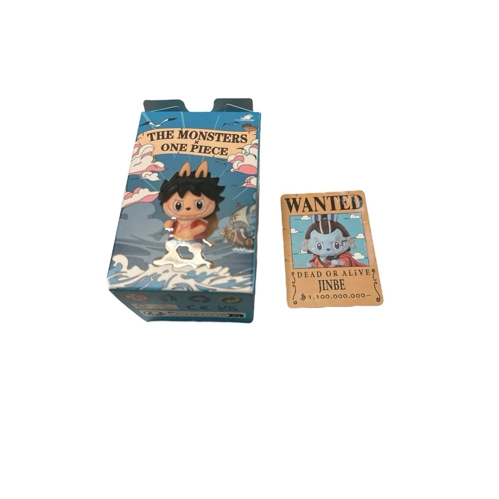 Labubu Pop Mart Monster x One Piece Series Figure JINBE Open‎ Box Authentic